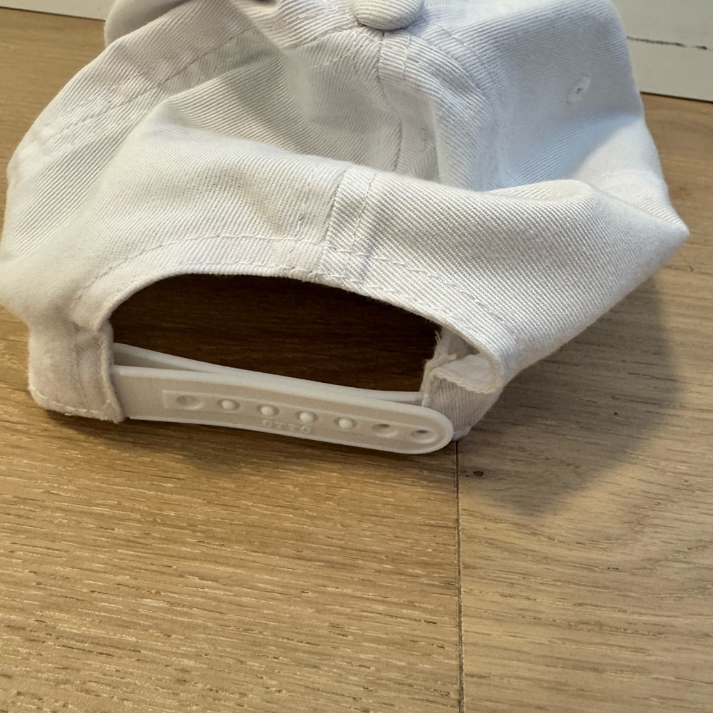 MADHAPPY WHITE TRUCKER SNAPBACK HAT W/ BLACK STITCHING - Picture 2 of 3